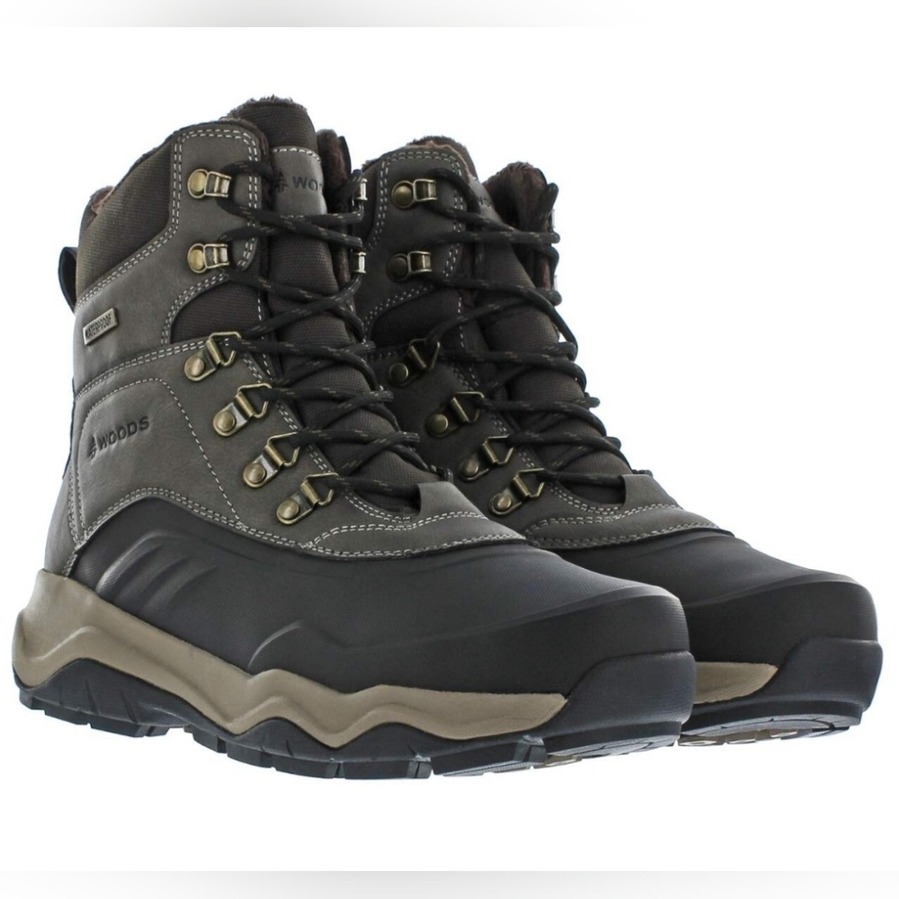 Woods McCoy Men's Insulated Winter Boots – Size 12 | 3M Thinsulate | Waterproof